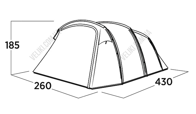 Намет Easy Camp Hamra 4 - дополнительное фото 5
