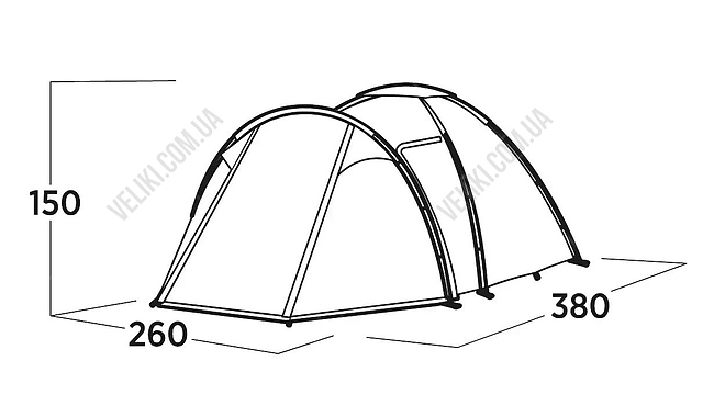 Палатка Easy Camp Lomsdal 4 - дополнительное фото 5
