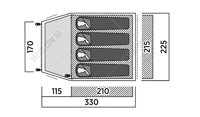 Палатка Easy Camp Setesdal 4 - дополнительное фото 6