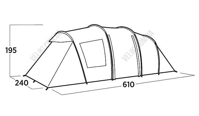 Намет Easy Camp Leka Twin 6 - дополнительное фото 5
