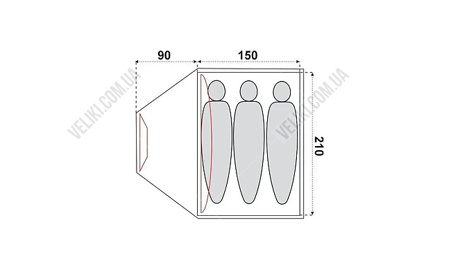 Палатка Fjord Nansen Andy III - дополнительное фото 1