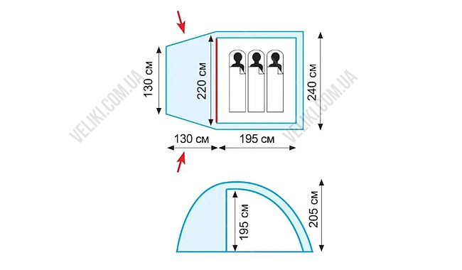 Палатка Tramp Bell 3 V2 - дополнительное фото 6