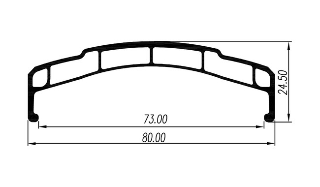 Обод Weinmann DHL80 26"+ 36H - дополнительное фото 3