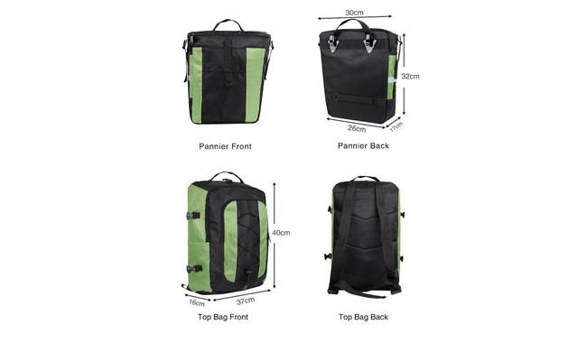 Велобаул Rhinowalk Transformer 3-in-1 70 л - дополнительное фото 15