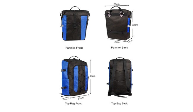 Велобаул Rhinowalk Transformer 3-in-1 70 л - дополнительное фото 5