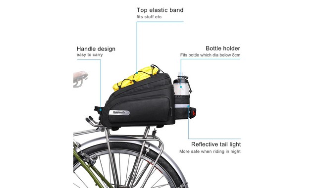 Сумка на багажник Rhinowalk Multifunctional 12 л - дополнительное фото 5