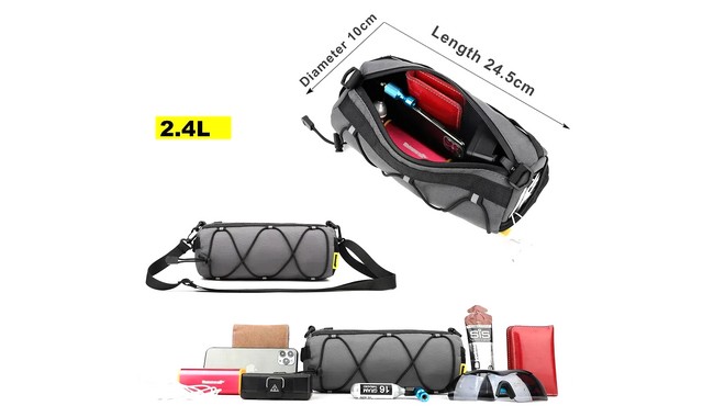 Сумка на кермо Rhinowalk Roll 2.4 л - дополнительное фото 2