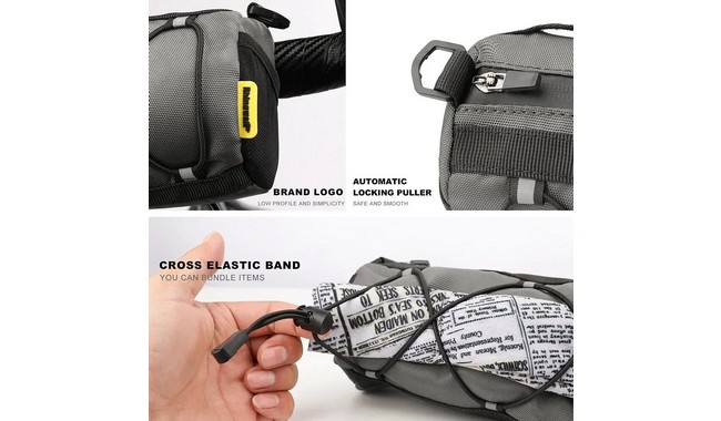 Сумка на кермо Rhinowalk Roll 2.4 л - дополнительное фото 3