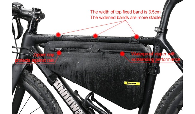 Сумка на раму Rhinowalk Waterproof Frame 4 л - дополнительное фото 12