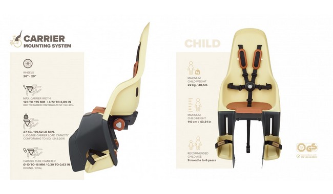 Дитяче велокрісло Polisport Minia CFS - дополнительное фото 5