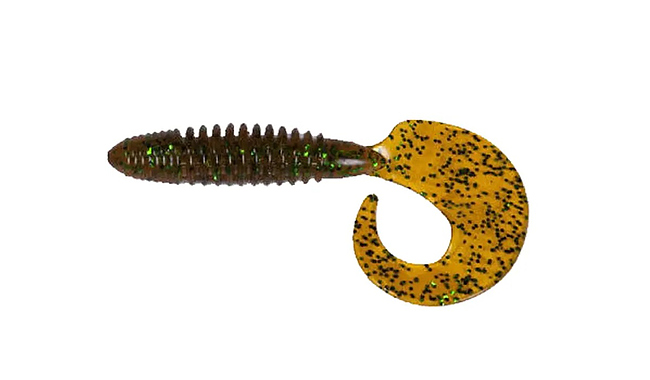 Твистер Lucky John Crusher Grub 4,5" 4 шт - фото 3