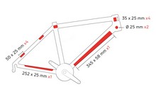 Защита рамы Zefal Skin Armor Shiny M - дополнительное фото 2