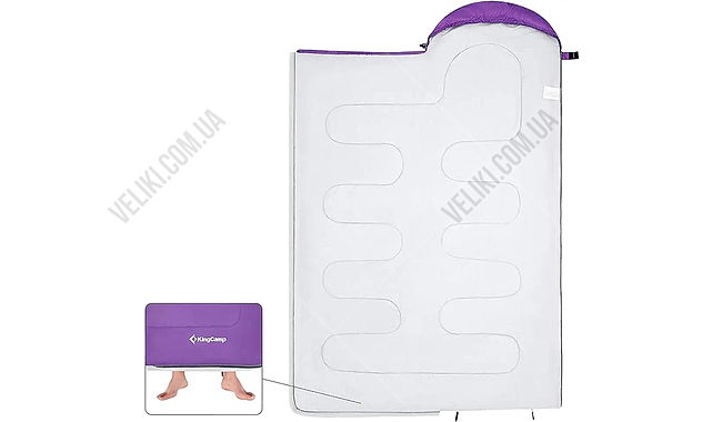 Спальний мішок KingCamp Oasis 250 220 см L - дополнительное фото 5