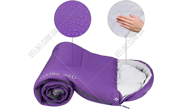 Спальний мішок KingCamp Oasis 250 220 см L - дополнительное фото 6