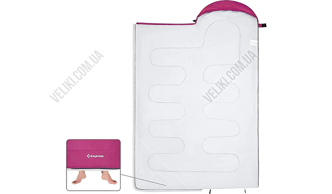 Спальний мішок KingCamp Oasis 250 220 см L - дополнительное фото 8