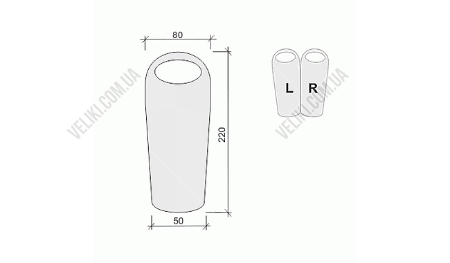 Спальный мешок Terra Incognita Termic 1200 220 cм R - дополнительное фото 4
