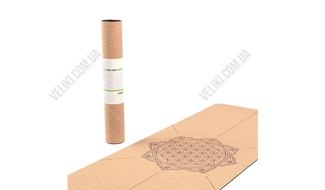 Коврик для йоги Bodhi Flower of Life 4 мм - дополнительное фото 2