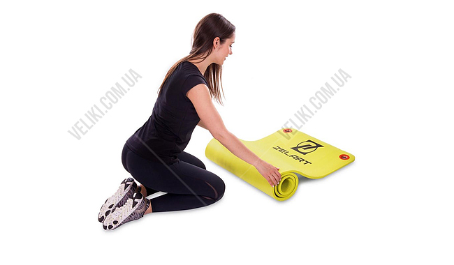 Коврик для фитнеса и йоги Zelart FI-2578 12 мм - дополнительное фото 6