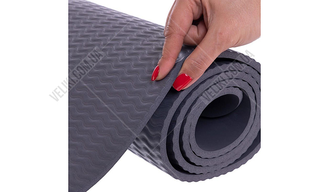 Килимок для фітнесу та йоги Zelart FI-2264 6 мм - дополнительное фото 3