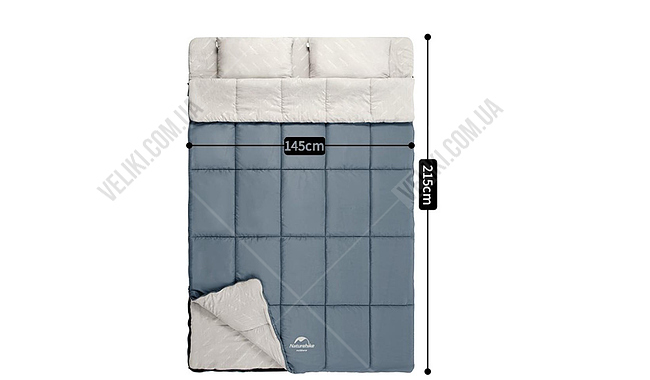 Спальний мішок Naturehike NH21MSD05 215 см R - дополнительное фото 1