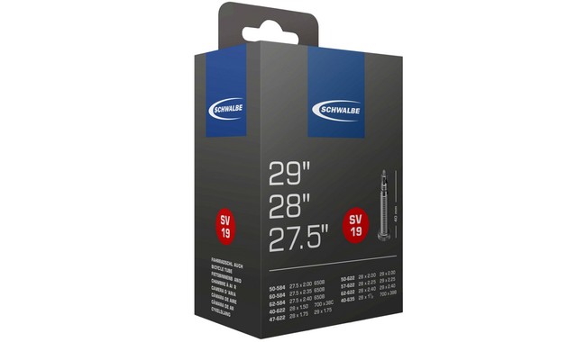 Камера 27.5-29" Schwalbe 40/62-584/635 Presta 40 мм - фото 1