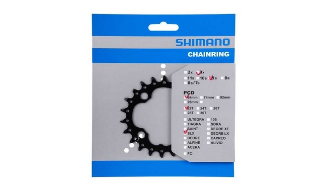 Зірка шатуна Shimano SLX FC-M660 22T - дополнительное фото 1