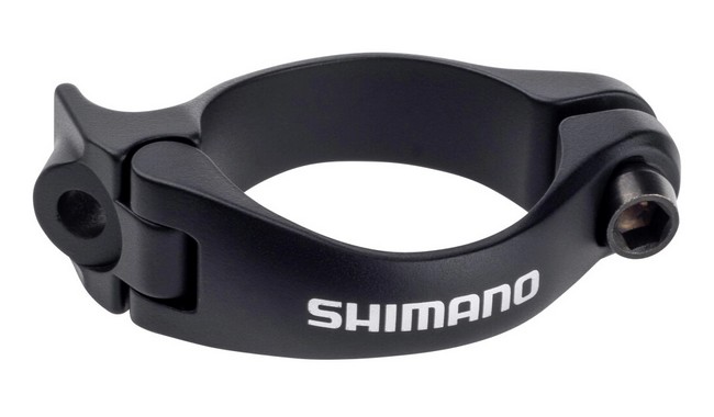 Хомут переднего переключателя Shimano SM-AD91-L - фото 1