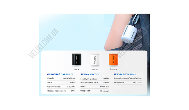 Ліхтар Flextail Tiny Pump 2X - дополнительное фото 16