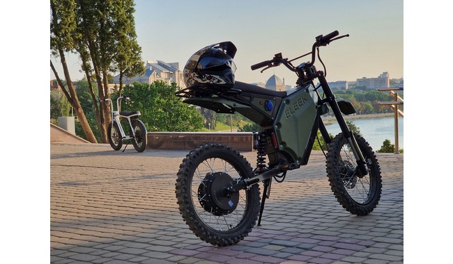 Электробайк ELEEK Atom Military - дополнительное фото 13