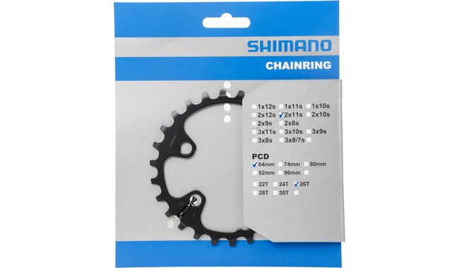 Звезда шатуна Shimano Deore FC-M5100-2 26T - дополнительное фото 1