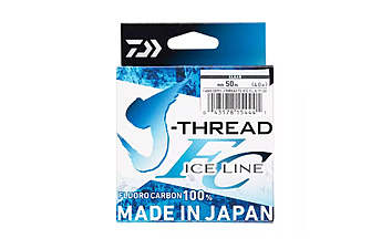 Флюорокарбон Daiwa J-Thread Fluorocarbon Ice Line 50 м 0,19 мм 2,1 кг