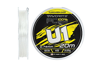 Флюорокарбон Favorite U1 FC 20 м 0,78 мм 37 кг
