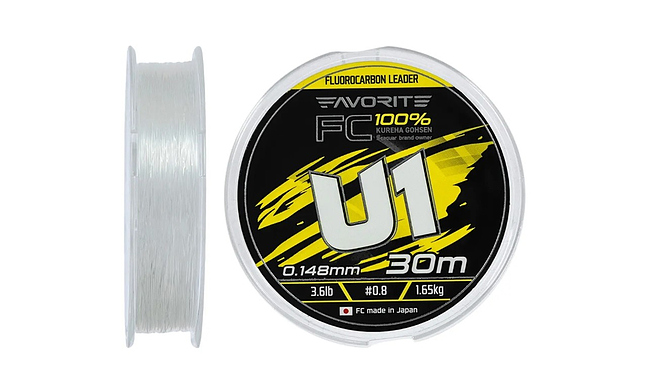 Флюорокарбон Favorite U1 FC 30 м 0,405 мм 10,67 кг - фото 1