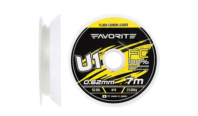Флюорокарбон Favorite U1 FC 7 м 0,66 мм 26,87 кг - фото 1