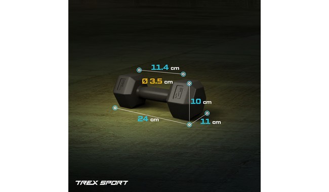 Гантелі Trex Sport TX-002CD 2x2 кг - дополнительное фото 4