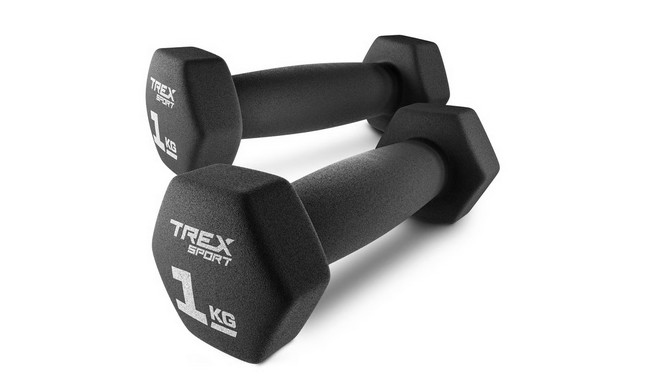 Гантелі Trex Sport TX-010VD 2x1 кг - фото 1