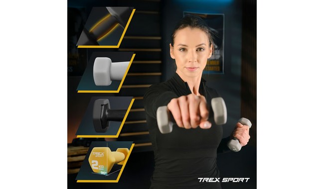 Набор гантелей Trex Sport TX-V120VS с подставкой 12 кг - дополнительное фото 4