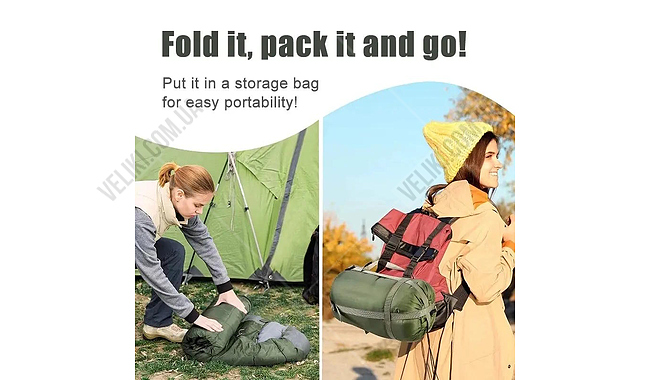 Спальный мешок E-Tac Winter SB-03 210 см L - дополнительное фото 5